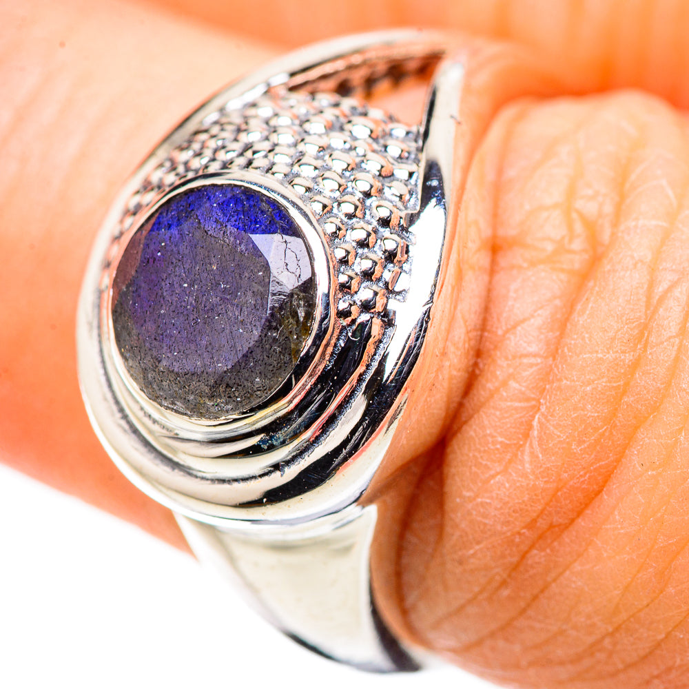 Labradorite Rings handcrafted by Ana Silver Co - RING132828
