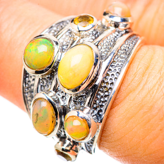 Ethiopian Opal Rings handcrafted by Ana Silver Co - RING132842