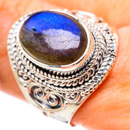 Labradorite Rings handcrafted by Ana Silver Co - RING132848