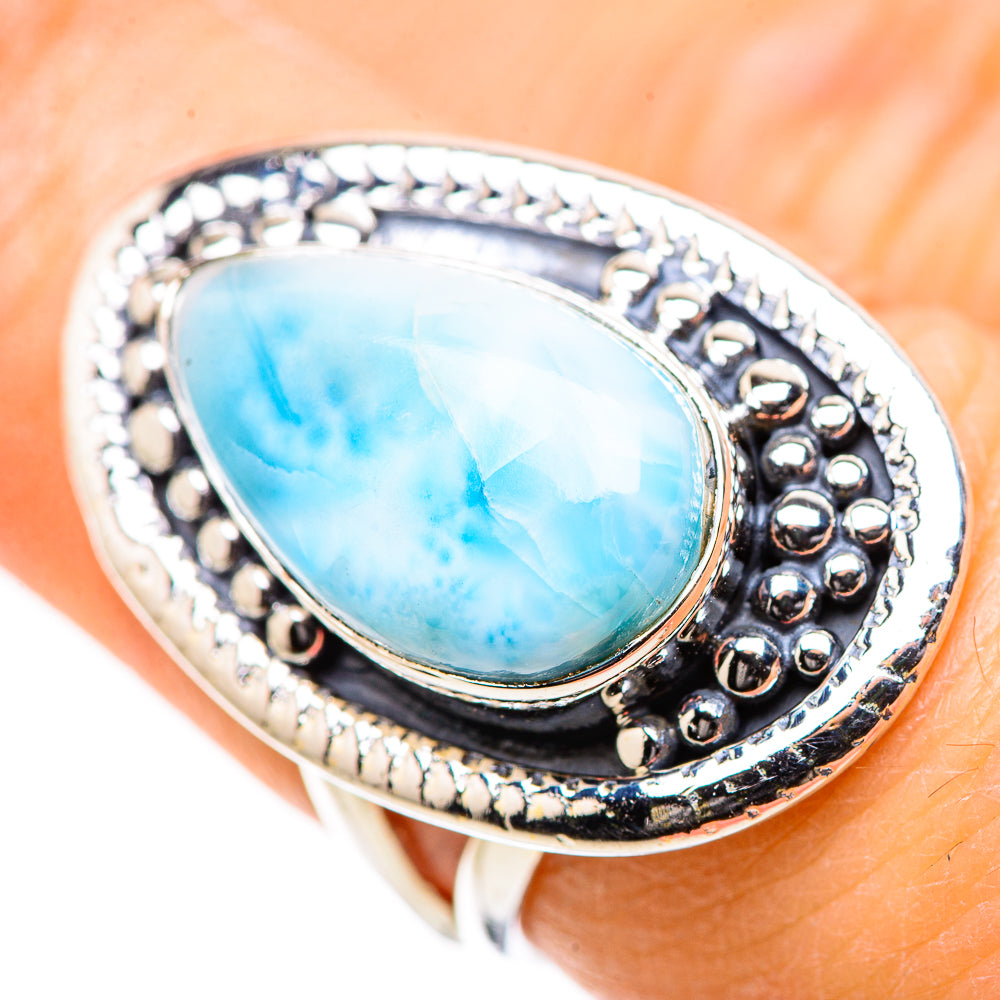 Larimar Rings handcrafted by Ana Silver Co - RING132850