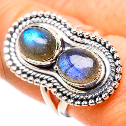 Labradorite Rings handcrafted by Ana Silver Co - RING132851