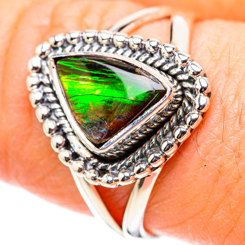 Chrome Diopside Rings handcrafted by Ana Silver Co - RING132855