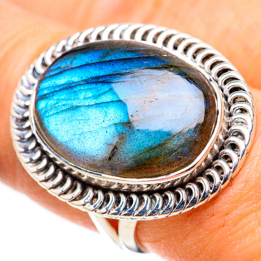Labradorite Rings handcrafted by Ana Silver Co - RING132869