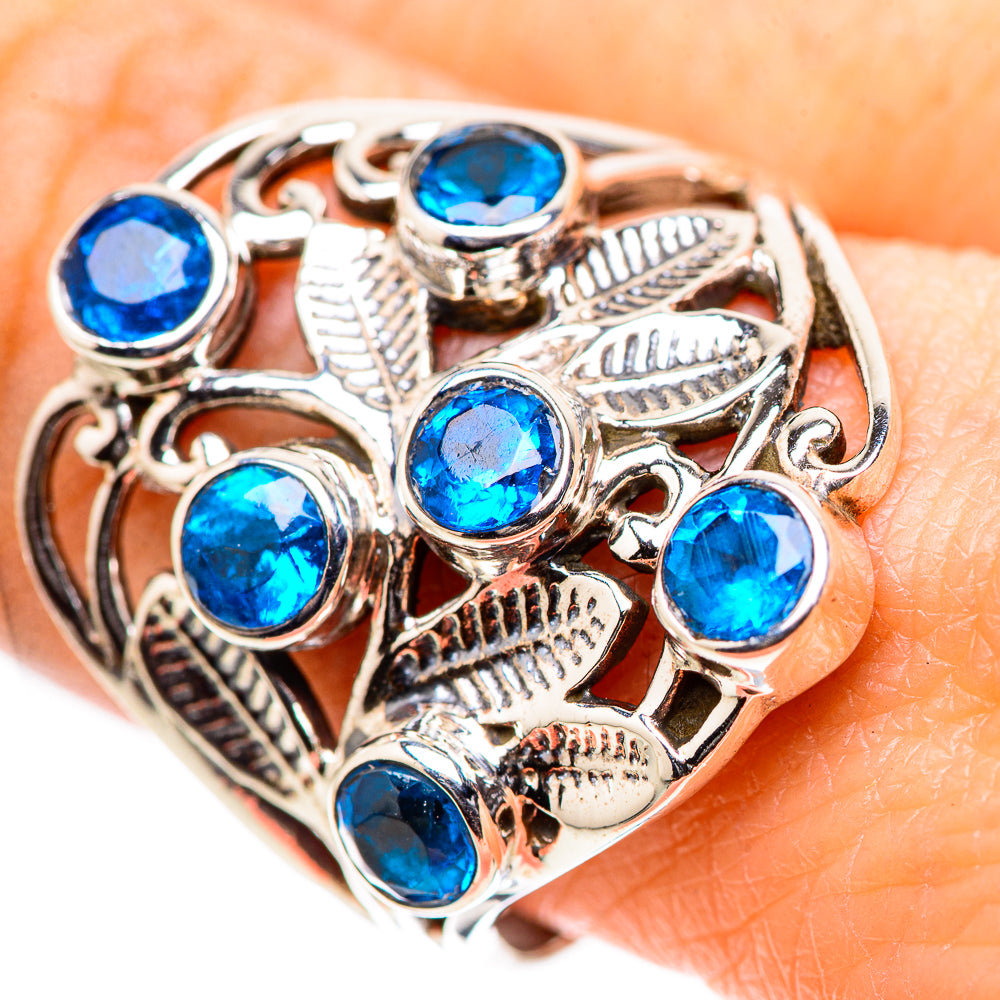 Swiss Blue Topaz Rings handcrafted by Ana Silver Co - RING132870