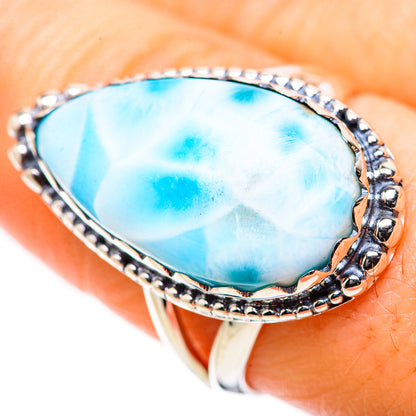 Larimar Rings handcrafted by Ana Silver Co - RING132872