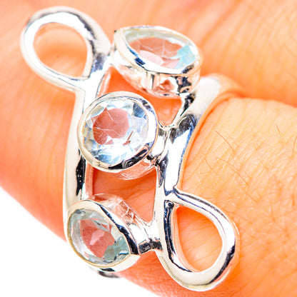 Blue Topaz Rings handcrafted by Ana Silver Co - RING132874