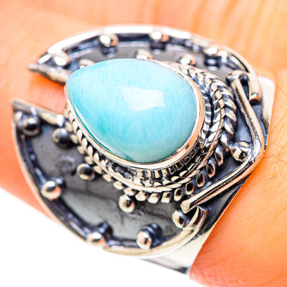 Larimar Rings handcrafted by Ana Silver Co - RING132875