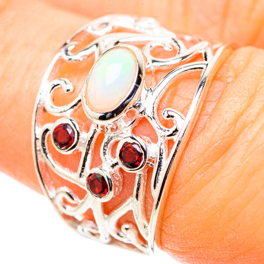 Ethiopian Opal Rings handcrafted by Ana Silver Co - RING132890