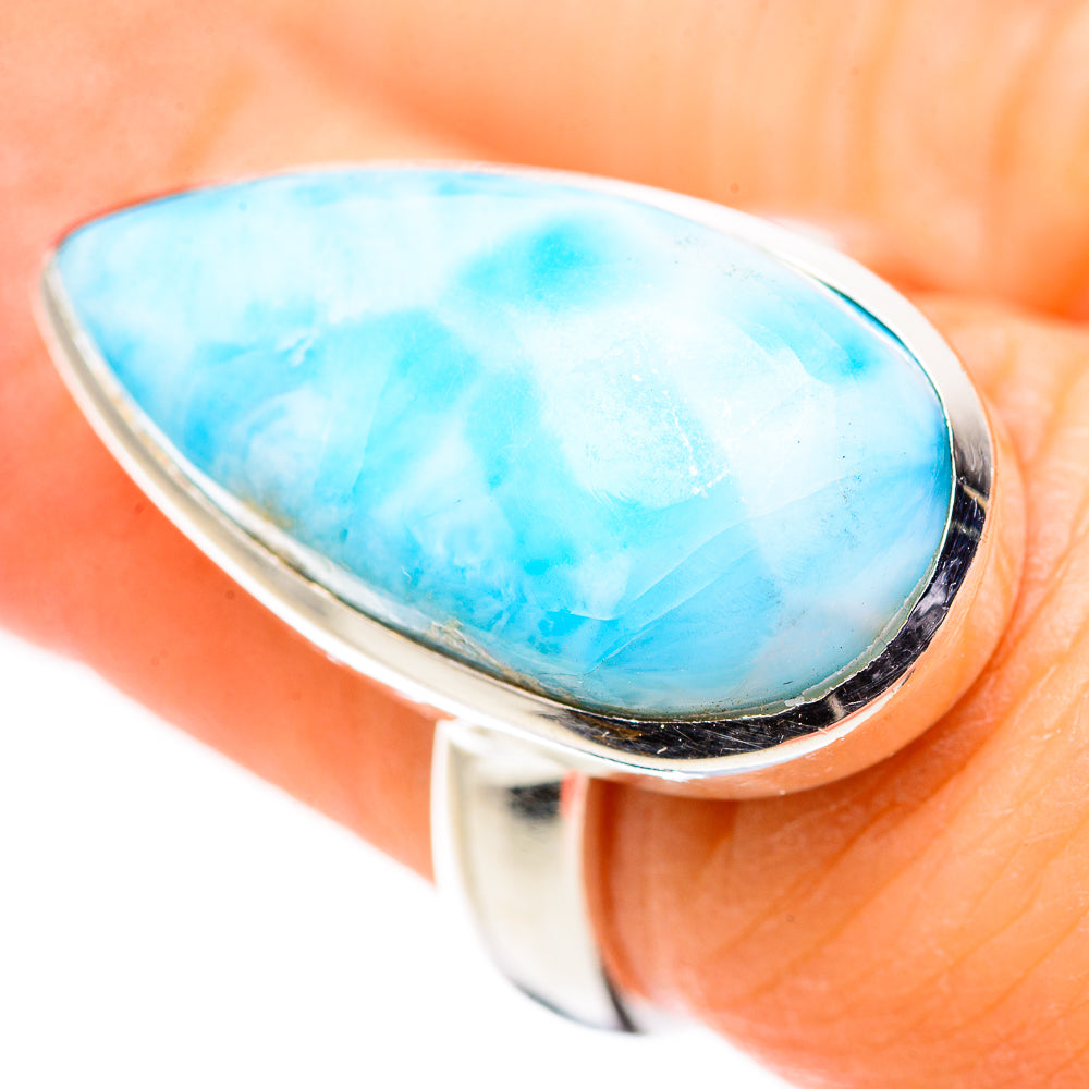 Larimar Rings handcrafted by Ana Silver Co - RING132895