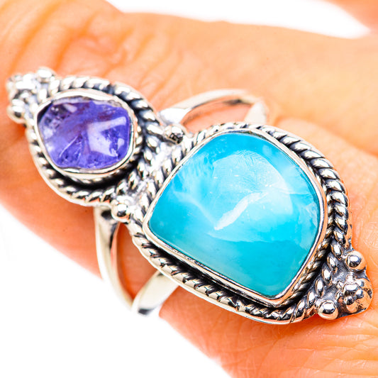 Larimar Rings handcrafted by Ana Silver Co - RING132897