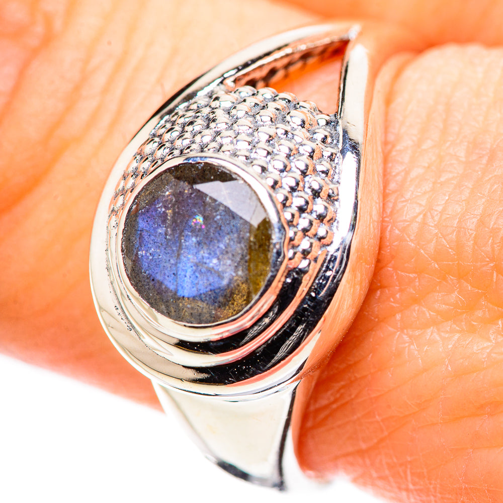 Labradorite Rings handcrafted by Ana Silver Co - RING132899