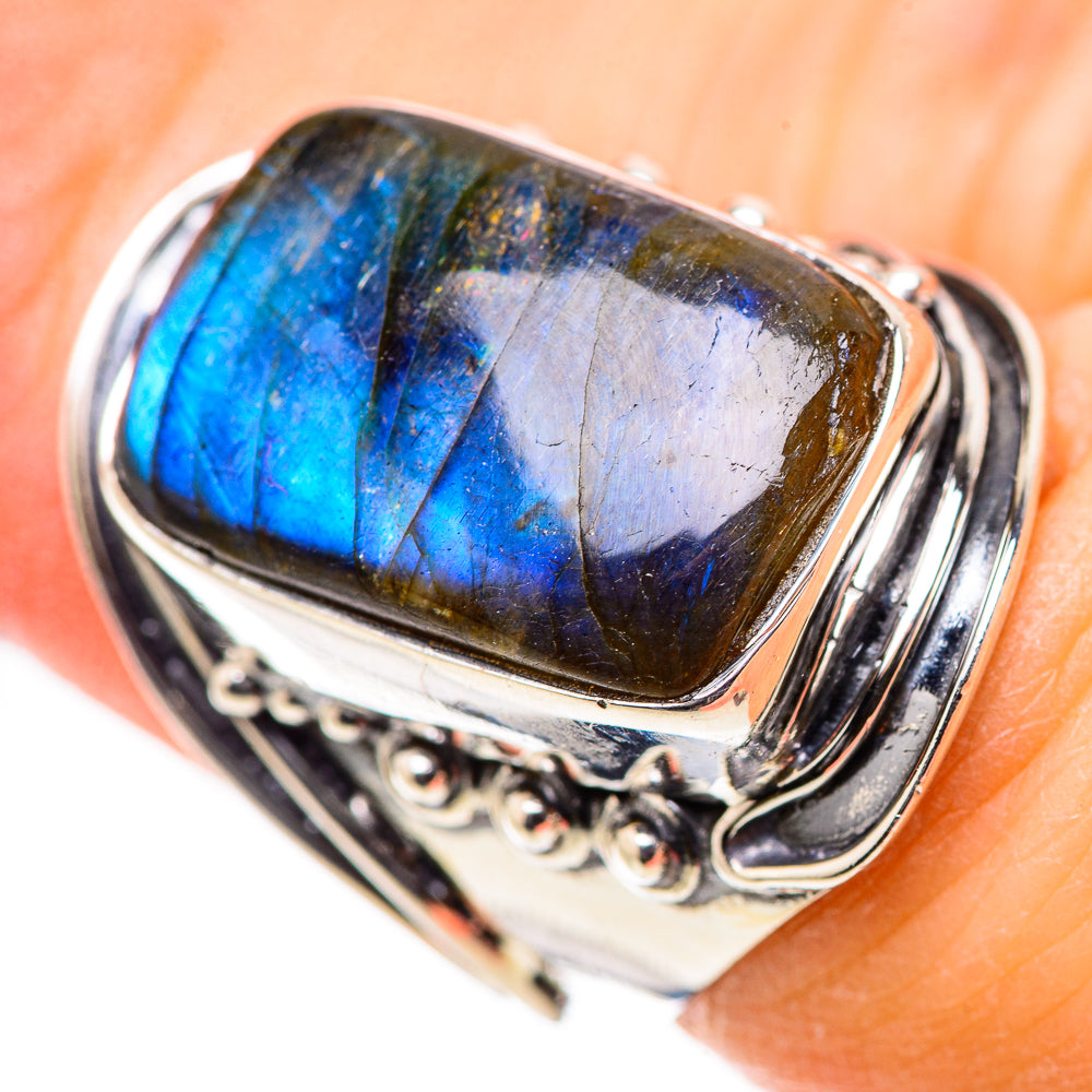 Labradorite Rings handcrafted by Ana Silver Co - RING132901