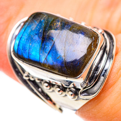 Labradorite Rings handcrafted by Ana Silver Co - RING132901