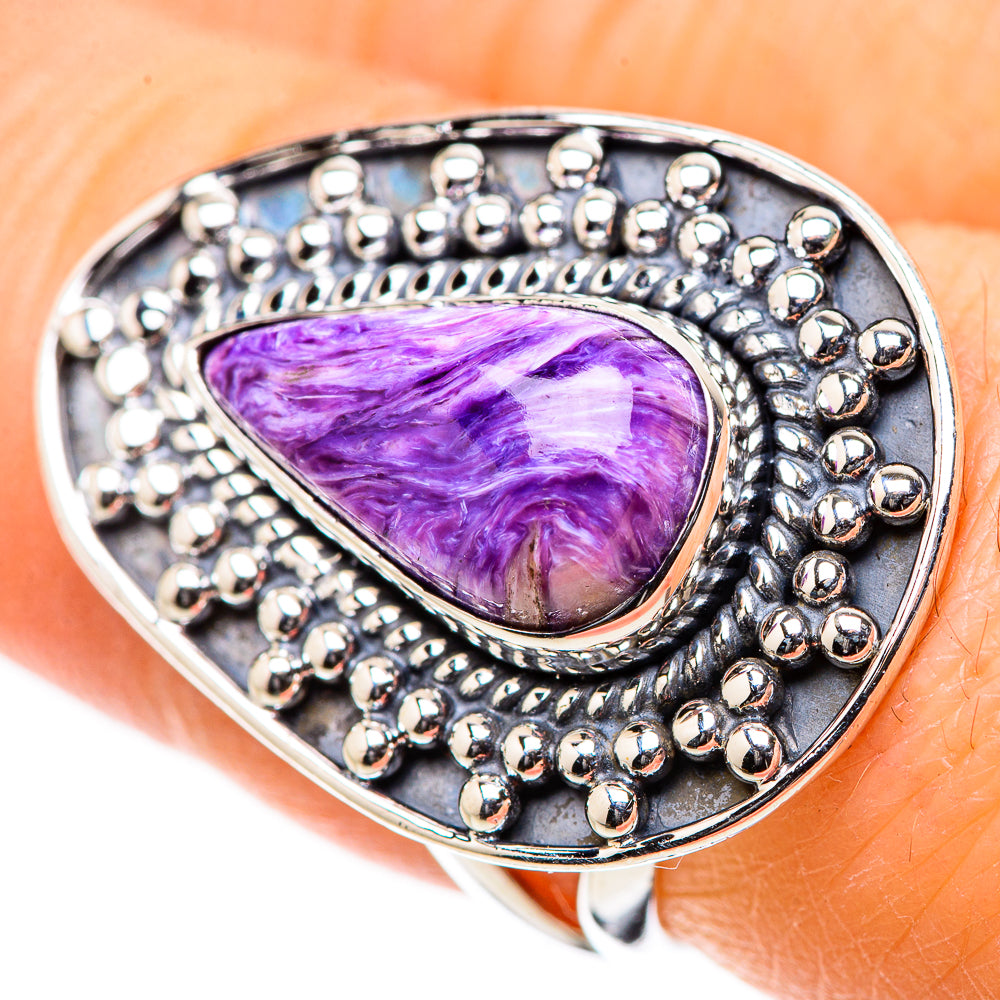 Charoite Rings handcrafted by Ana Silver Co - RING132906