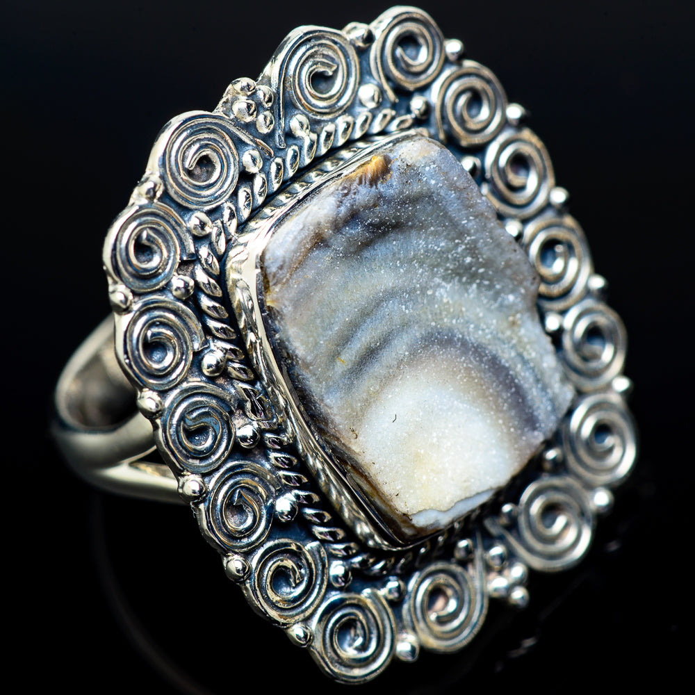 Desert Druzy Rings handcrafted by Ana Silver Co - RING13291