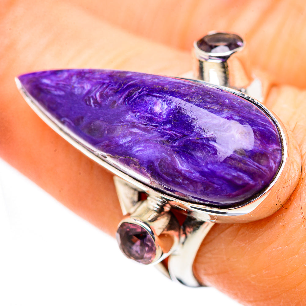Charoite Rings handcrafted by Ana Silver Co - RING132910
