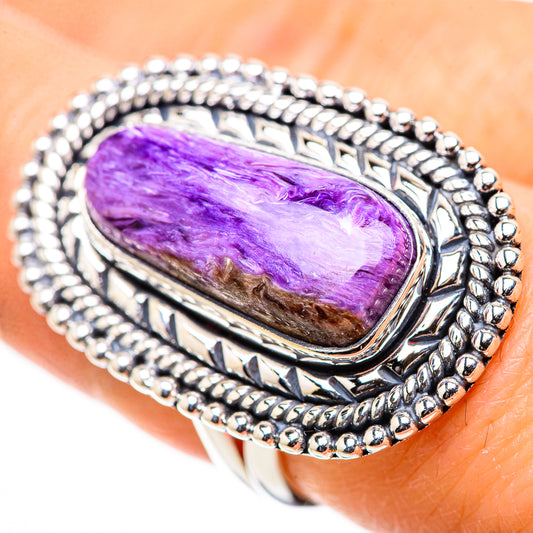 Charoite Rings handcrafted by Ana Silver Co - RING132912