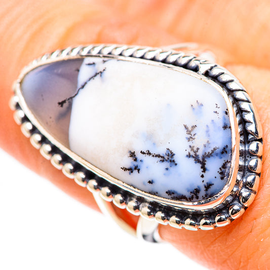 Dendritic Opal Rings handcrafted by Ana Silver Co - RING132916
