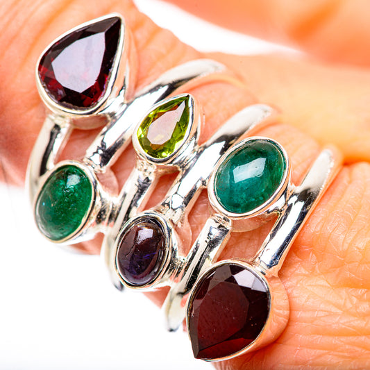 Garnet Rings handcrafted by Ana Silver Co - RING132919