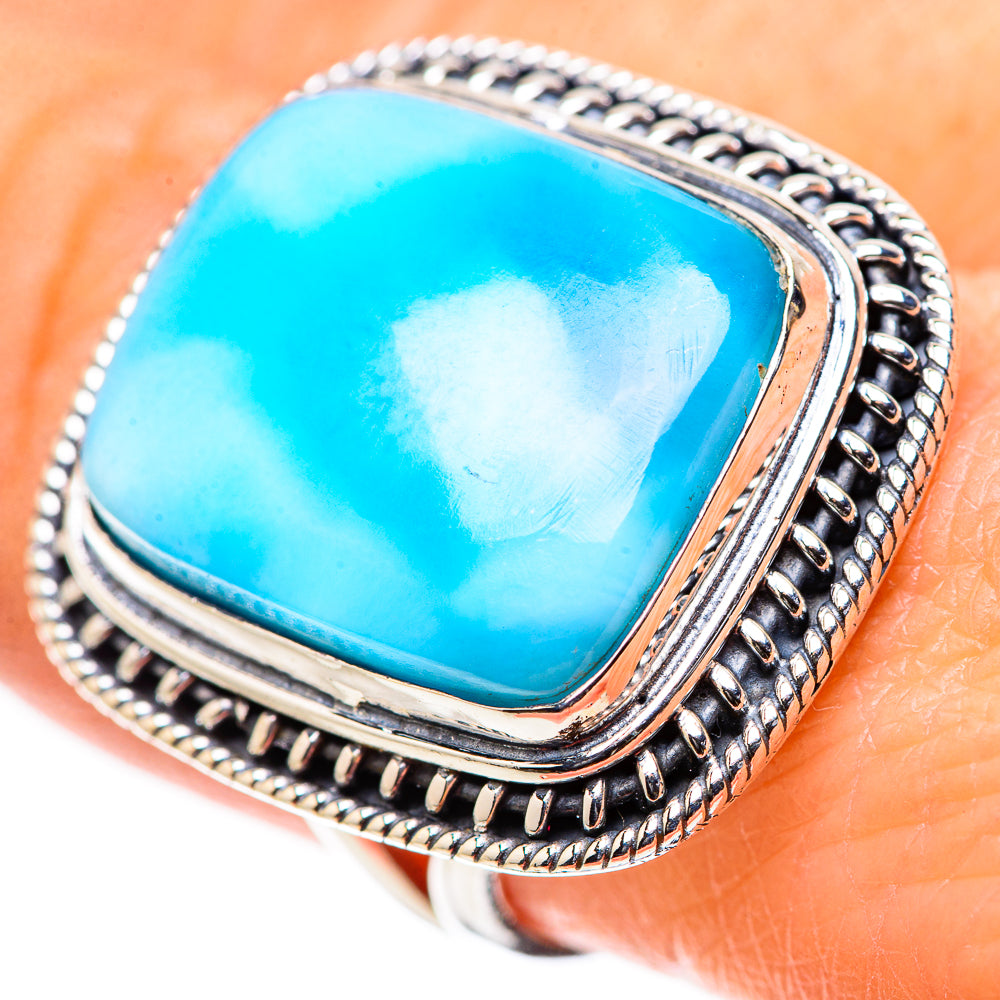 Larimar Rings handcrafted by Ana Silver Co - RING132923