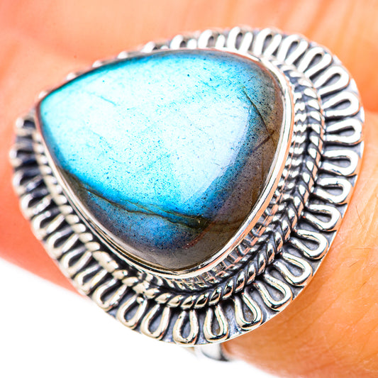 Labradorite Rings handcrafted by Ana Silver Co - RING132924