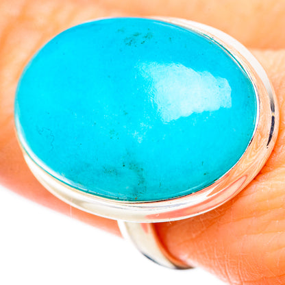 Peruvian Amazonite Rings handcrafted by Ana Silver Co - RING132925