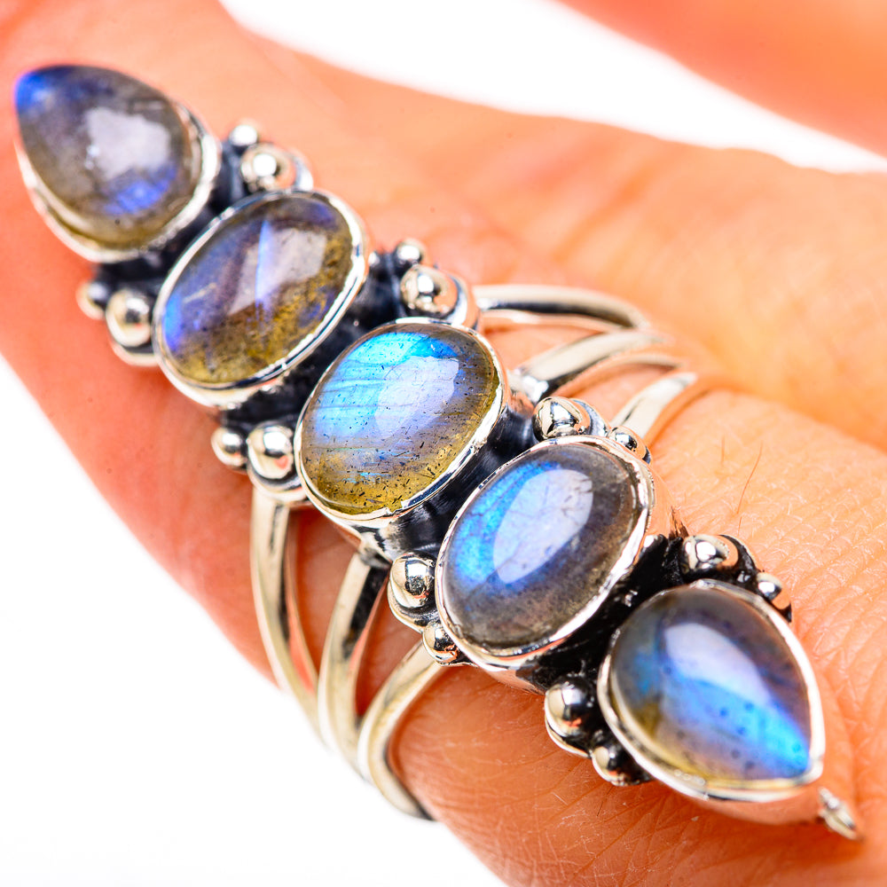 Labradorite Rings handcrafted by Ana Silver Co - RING132927