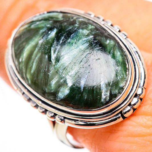 Seraphinite Rings handcrafted by Ana Silver Co - RING132934