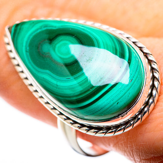 Malachite Rings handcrafted by Ana Silver Co - RING132938