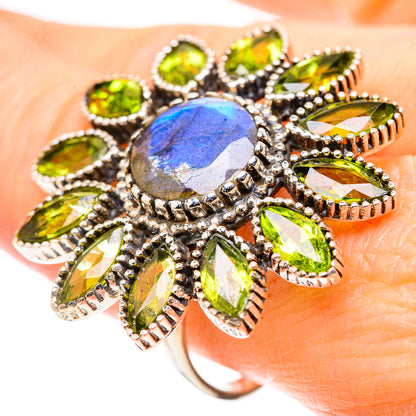 Labradorite Rings handcrafted by Ana Silver Co - RING132939