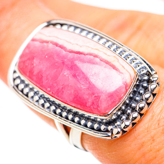 Rhodochrosite Rings handcrafted by Ana Silver Co - RING132941