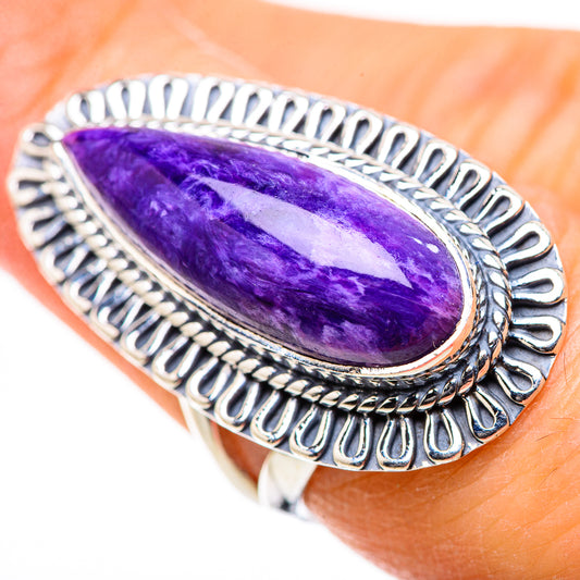 Charoite Rings handcrafted by Ana Silver Co - RING132944