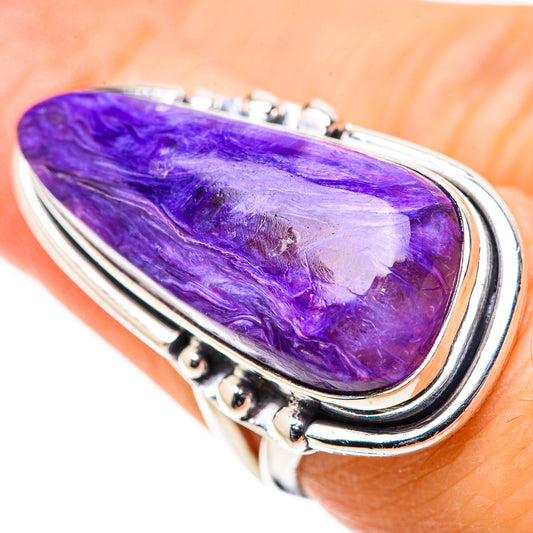 Charoite Rings handcrafted by Ana Silver Co - RING132945