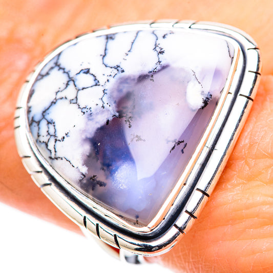 Dendritic Opal Rings handcrafted by Ana Silver Co - RING132950