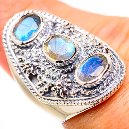 Labradorite Rings handcrafted by Ana Silver Co - RING132955