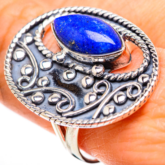 Lapis Lazuli Rings handcrafted by Ana Silver Co - RING132956