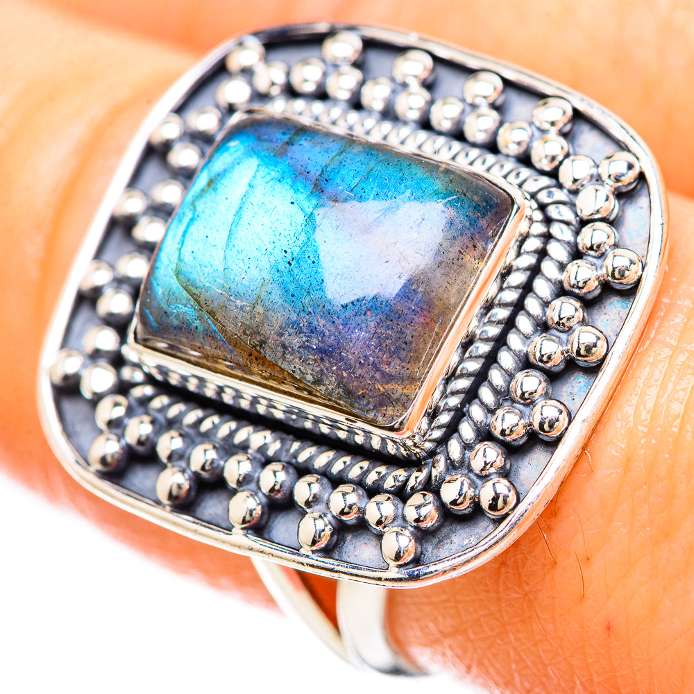 Labradorite Rings handcrafted by Ana Silver Co - RING132961