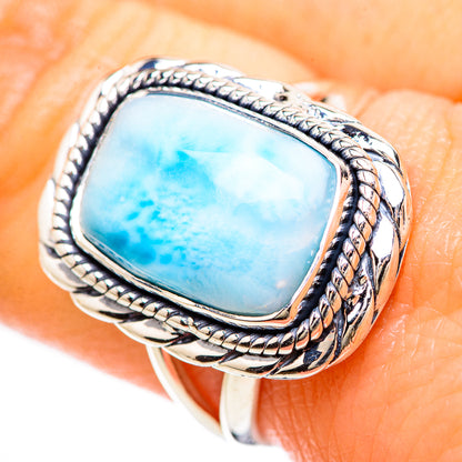 Larimar Rings handcrafted by Ana Silver Co - RING132963