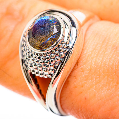 Labradorite Rings handcrafted by Ana Silver Co - RING132965