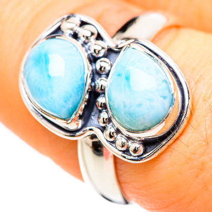 Larimar Rings handcrafted by Ana Silver Co - RING132967