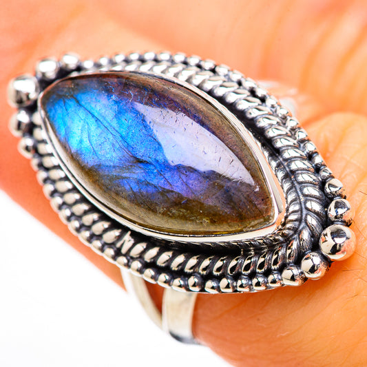 Labradorite Rings handcrafted by Ana Silver Co - RING132968