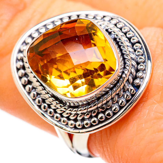 Citrine Rings handcrafted by Ana Silver Co - RING132973