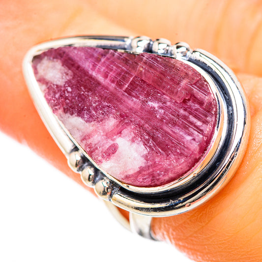Pink Tourmaline Rings handcrafted by Ana Silver Co - RING132975