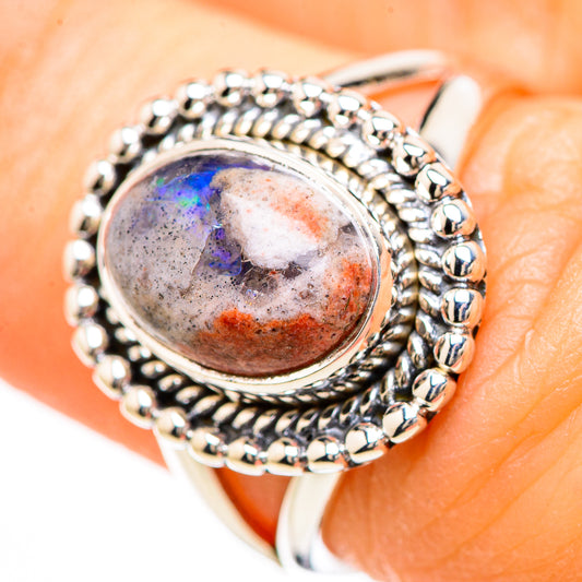 Mexican Fire Opal Rings handcrafted by Ana Silver Co - RING132987