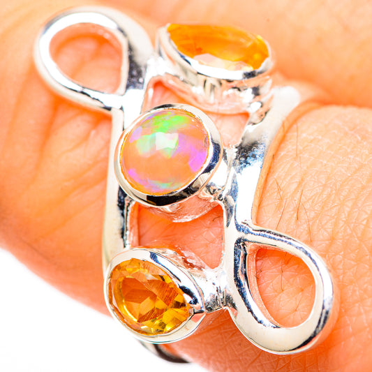 Ethiopian Opal Rings handcrafted by Ana Silver Co - RING132988
