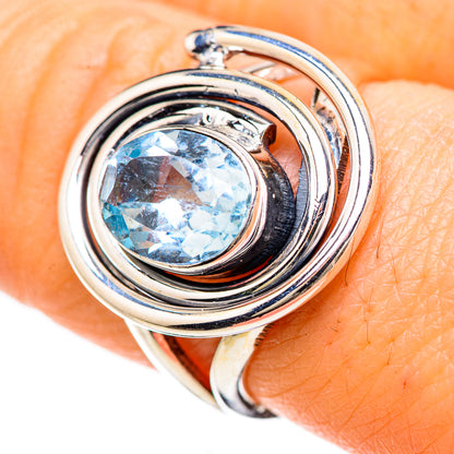 Blue Topaz Rings handcrafted by Ana Silver Co - RING132996