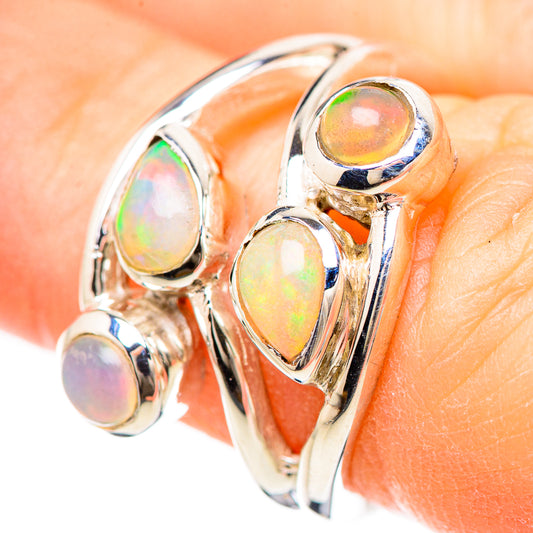 Ethiopian Opal Rings handcrafted by Ana Silver Co - RING133013
