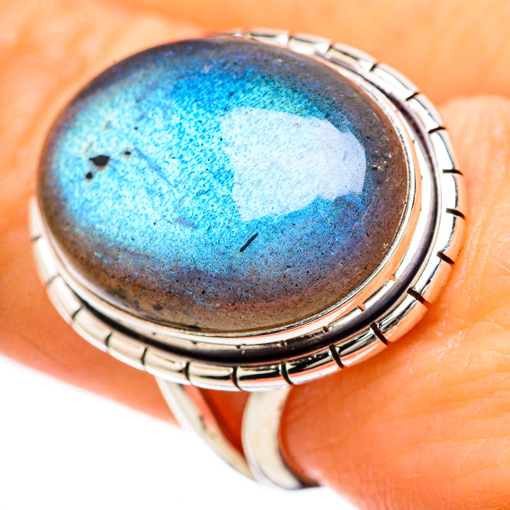 Labradorite Rings handcrafted by Ana Silver Co - RING133014