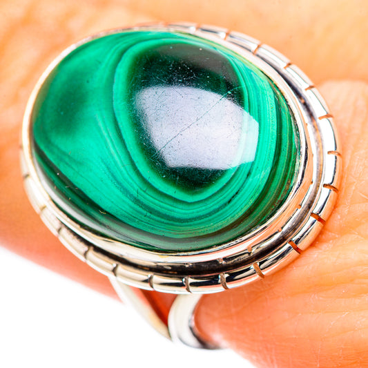 Malachite Rings handcrafted by Ana Silver Co - RING133022