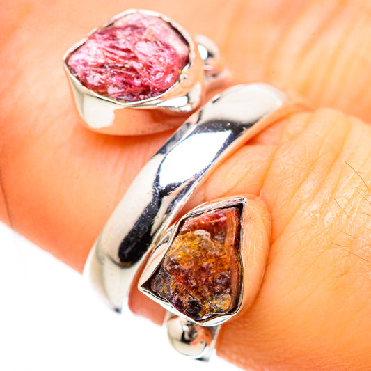 Pink Tourmaline Rings handcrafted by Ana Silver Co - RING133026